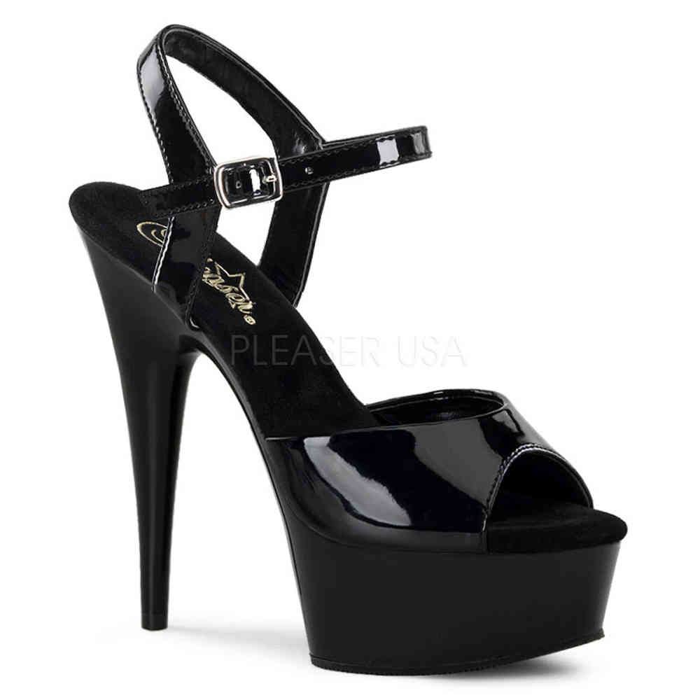 Pleaser - DELIGHT609 Sandale à bride à la cheville - Noir Product image